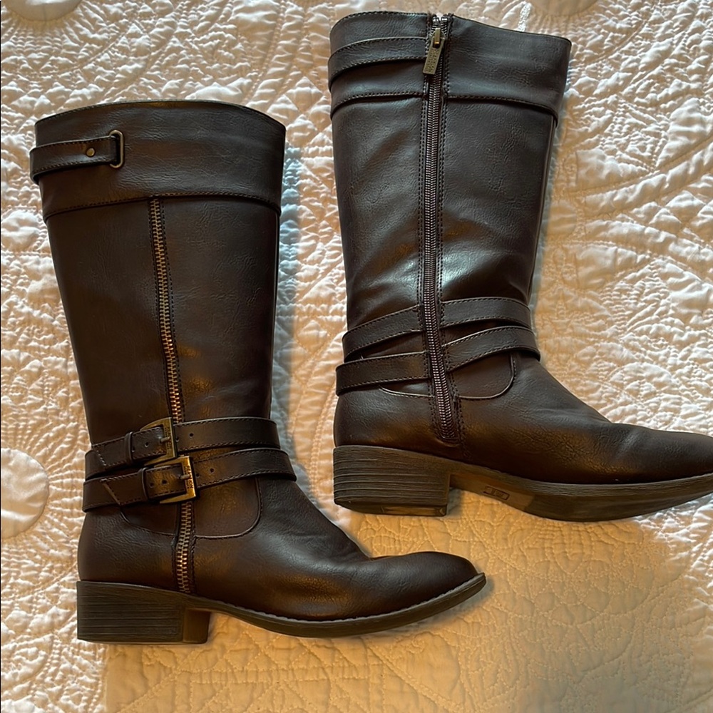 Reaction Kenneth Cole Dark Brown Heeled Boots